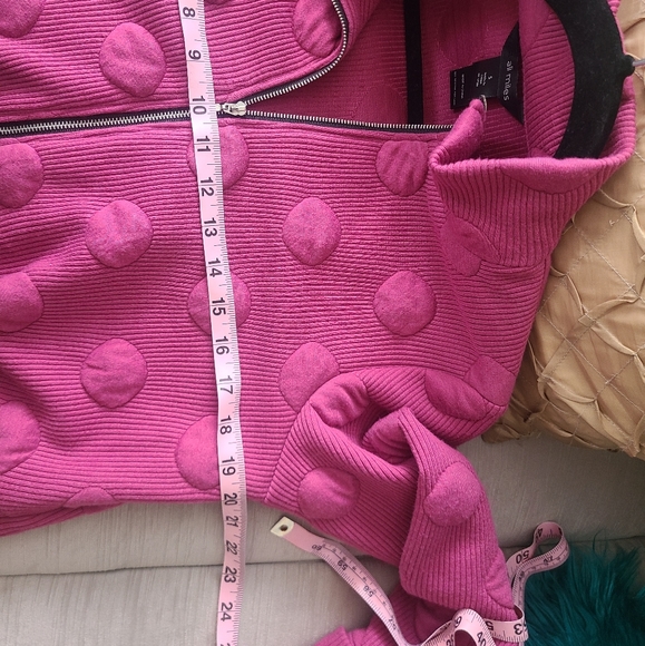 SOLD Berry Polkadot jacket - Picture 6 of 6